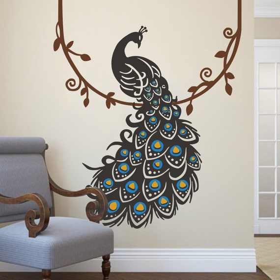 peacock wall art metal