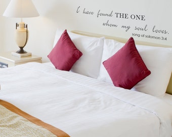 Romantic Vinyl Wall Quotes Song Of Solomon Sayings Bedroom Wall Decal Vinyl Stickers- 012