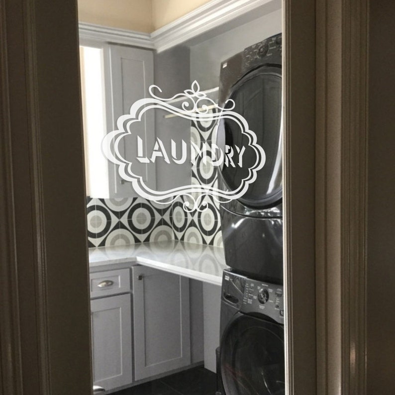 Laundry Vinyl Decal Laundry Room Decal Laundry Door Decal Etsy