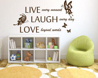 Inspirational Vinyl Quotes Life Wall Decal Love Wall Words Stickers - 003