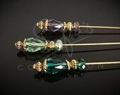 Golden Light Antique finish Hat pins - stick pins - cushion pins - scarf pins - Hatpins(5 quot ) - gift for her