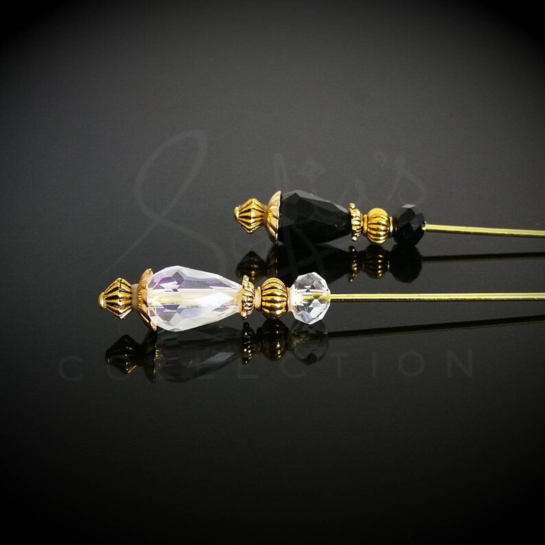 Golden Light Antique finish Hat pins stick pins cushion Etsy