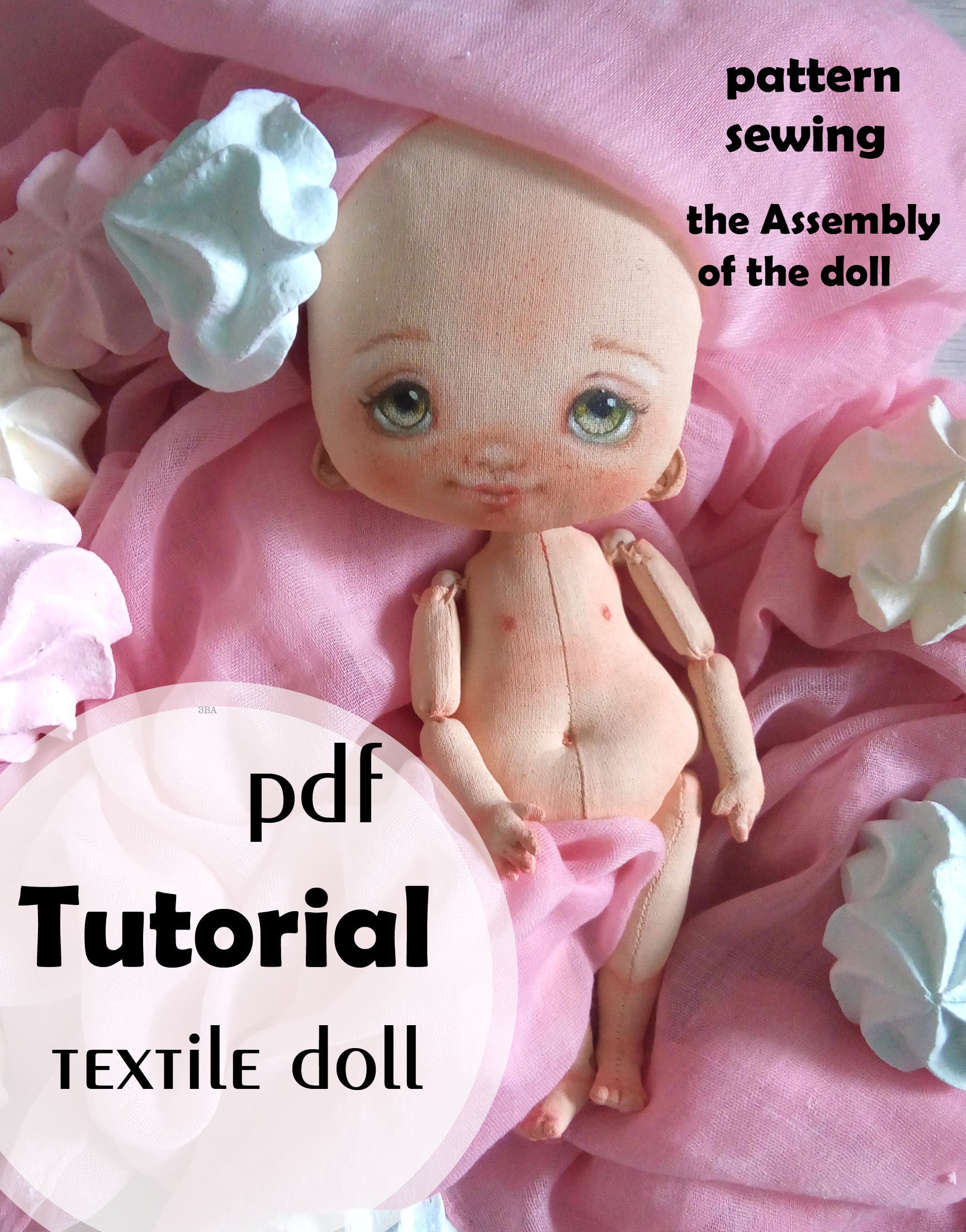 PDF Tutorial How to make fabric doll Step by step 50 photos Etsy