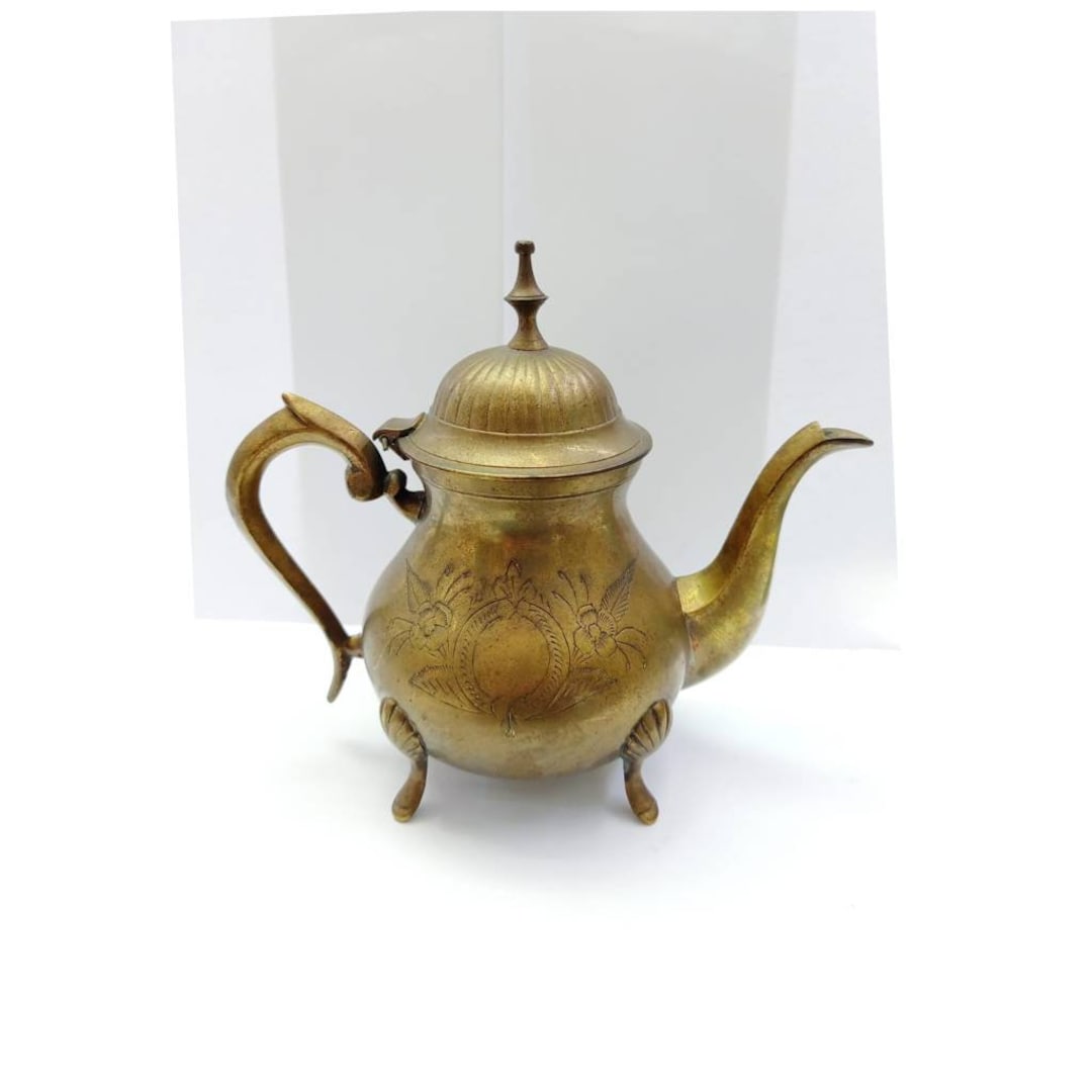 Very Rare Superb Vintage Antique Afghan Persian Teapot Copper Jug
