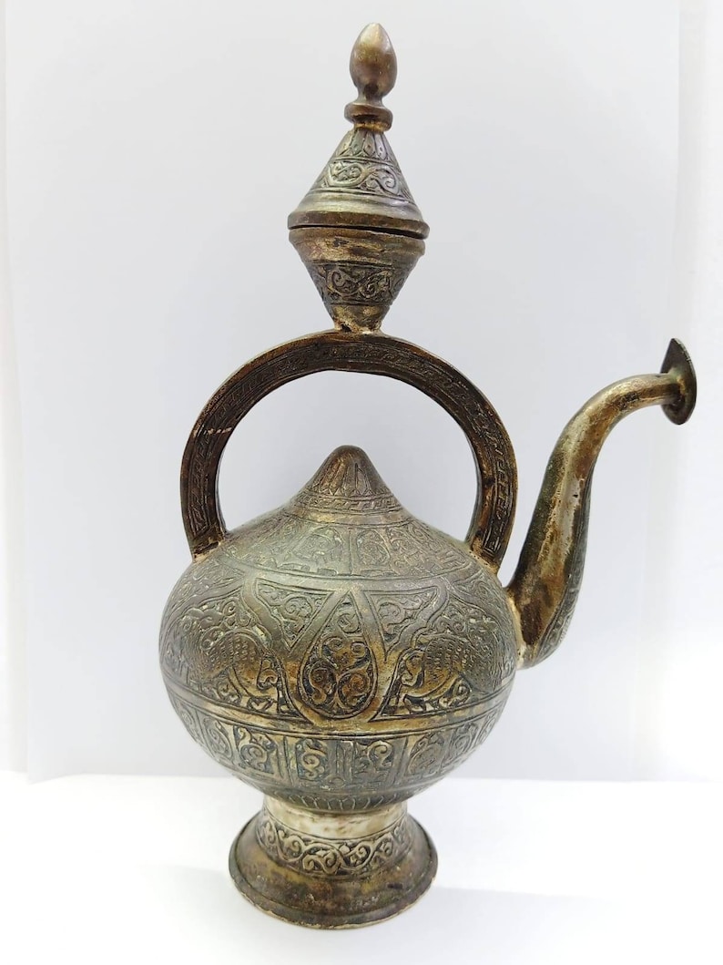 Very Rare Superb Vintage Antique Afghan Persian Teapot Alpaca Etsy