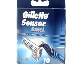 Pack De 10 Lames De Rasoir Gillette GII Plus - Compatibles Wilkinson Sword Et BIC, 5 Lames Par Cartouche, Fabriqué En France