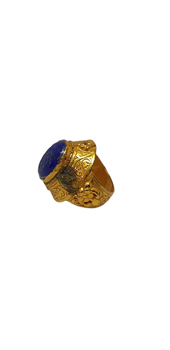 Bouchon De Vin / Apéritif En Lapis-lazuli – 90g – Pièce Unique Montée Main – Neuf