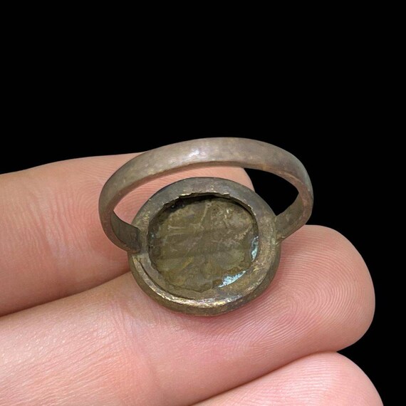 Rare Unique Roman Greek Brass Bull Intaglio En… Gem
