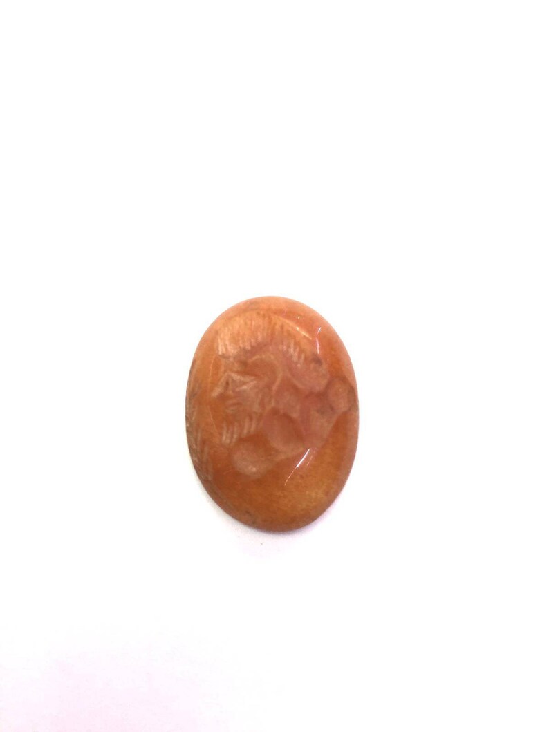 Afghan Genuine Natural Antique Agate Seal Intaglio Engraved Stamp Pendant Oval Shape Beads Collectibles Gemstone Near Eastern