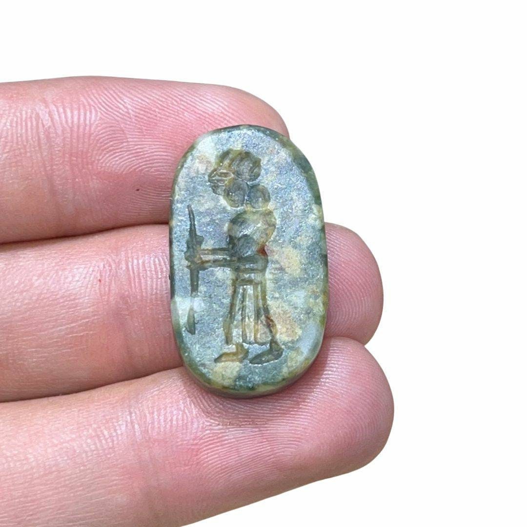 Genuine Antique Rare Jade Seal Intaglio Engraved Stamp Roman Etsy