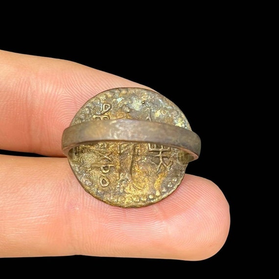 Rare Antique Unique Roman Greek Brass Seal Signet… - image 2