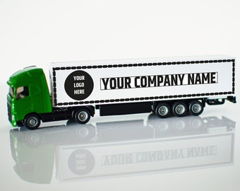 Camion moulé sous pression personnalisé avec votre logo, camion avec logo de l'entreprise, camion jouet avec logo de l'entreprise