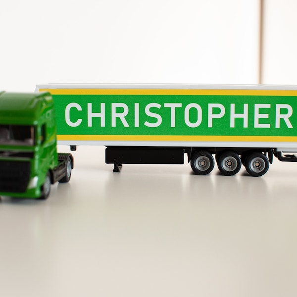 Personalized toy truck, personalized toys for boys, personalised name gift, personalized truck toy, personalised toy for boy, toy truck name