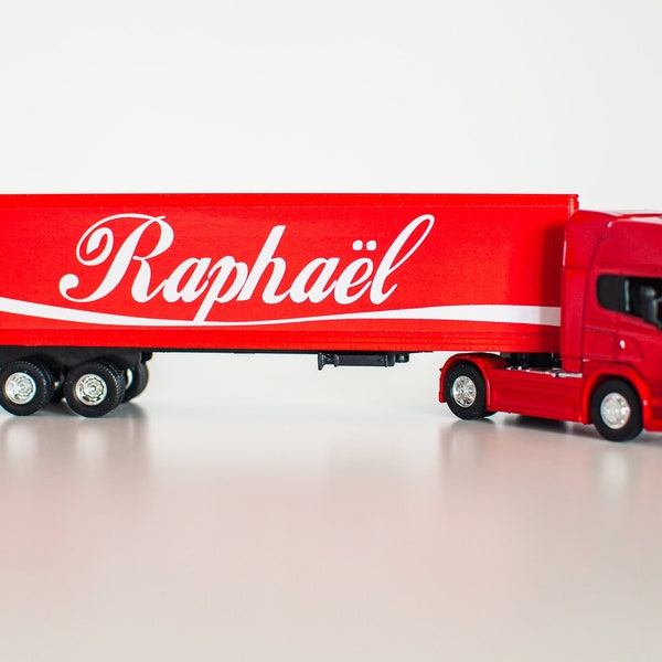 Camion giocattolo personalizzato, regalo personalizzato ragazzo, regalo per bambino 3 anni, regalo per bambino 4 anni, regalo per ragazzo