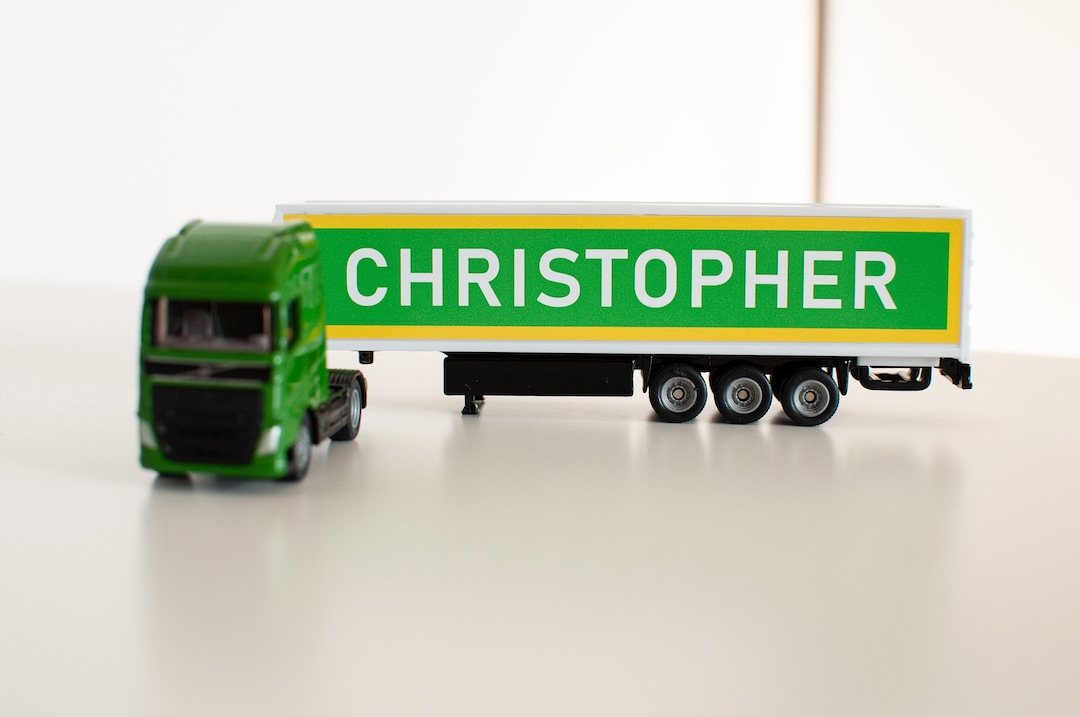 Personalized Toy Truck, Personalized Toys for Boys, Personalised Name