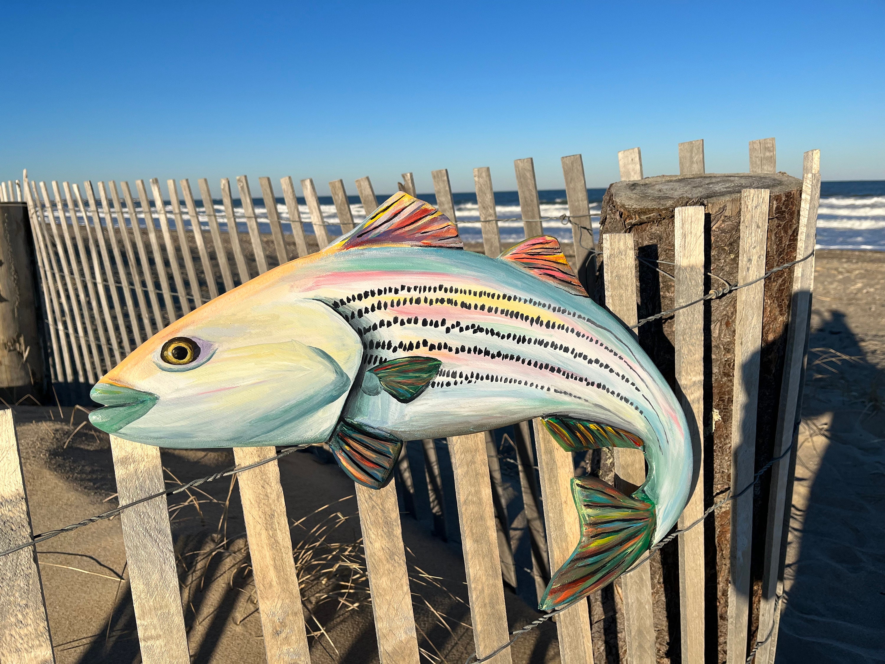 Striped Bass Wall Art Sculpture Etsy