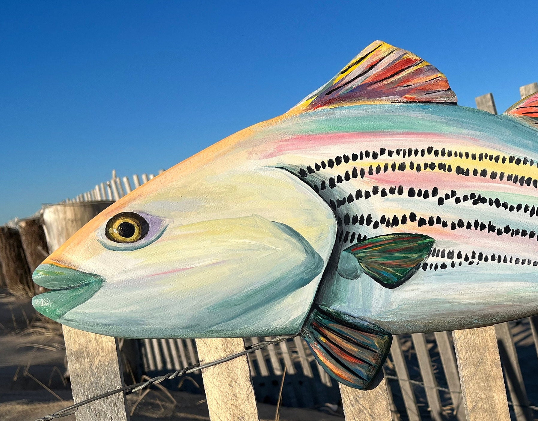 Striped Bass Wall Art Sculpture Etsy