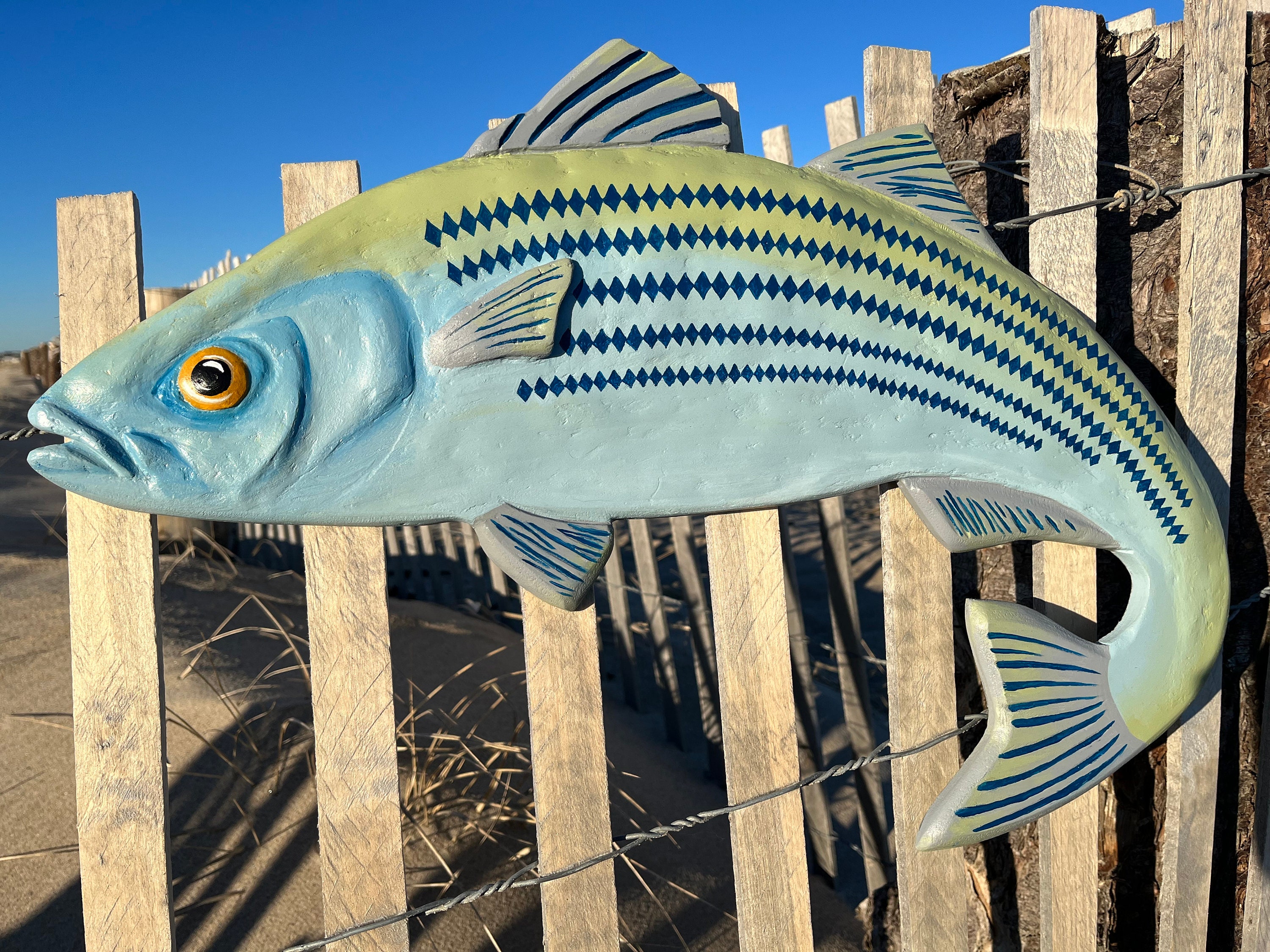 Striped Bass Wall Art Sculpture Etsy