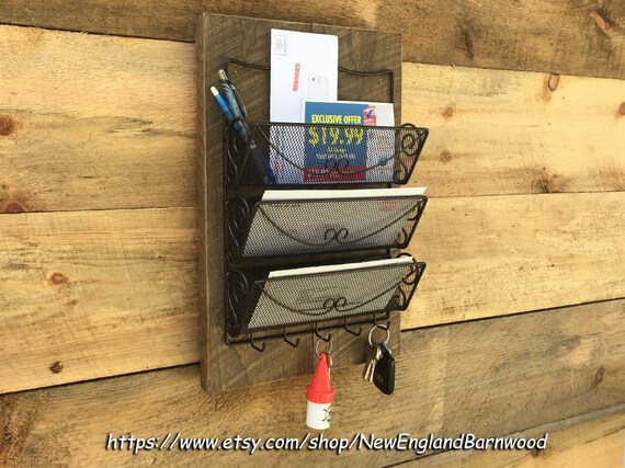 hanging wall mail organizer