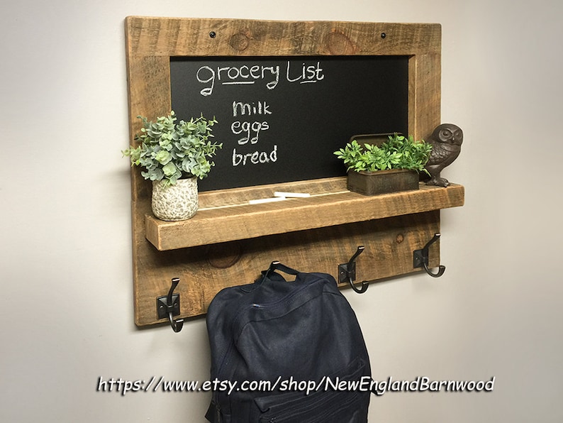 KITCHEN MESSAGE BOARD Message Center Farmhouse Chalkboard Etsy