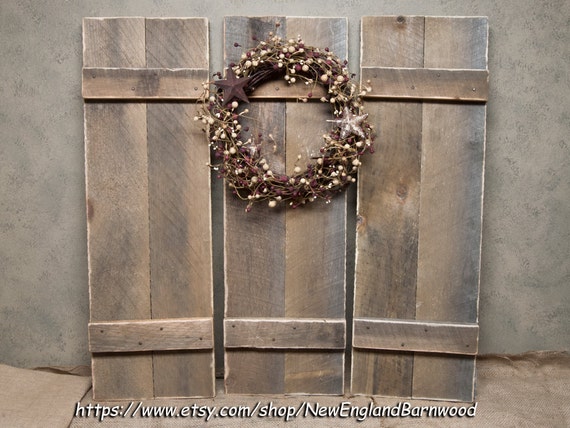 Rustic Barn Door Shutters Wall Mount Farmhouse Shutters Window Shutters Interior Shutters Decorative Wood Shutters Rustic Wall Decor