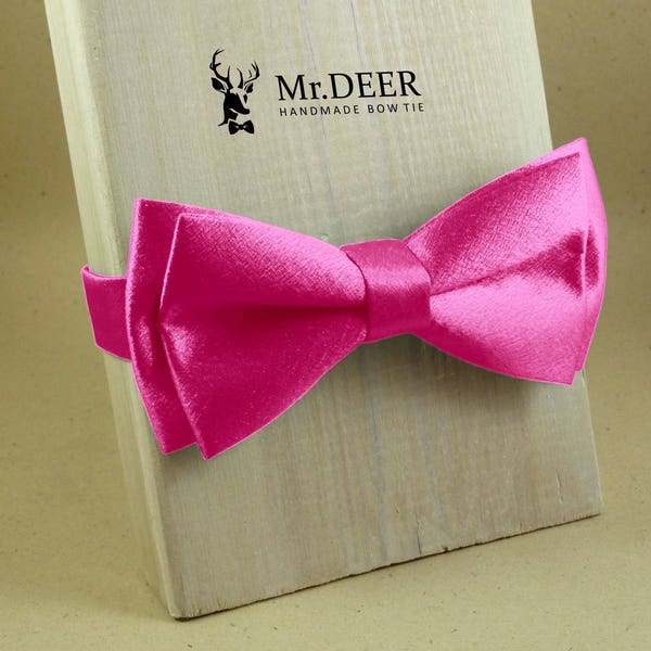 Pink Bow Tie Etsy
