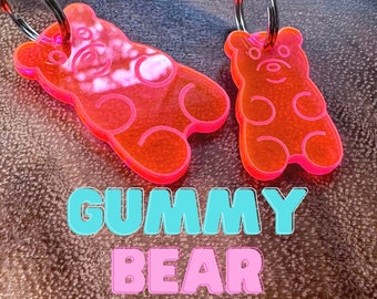 Colorful Gummy Bear Collar Charm | Dog Collar Accessory | Dog Collar Charm