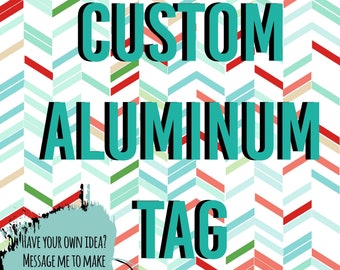 Dog Tag de alumínio gravado personalizado