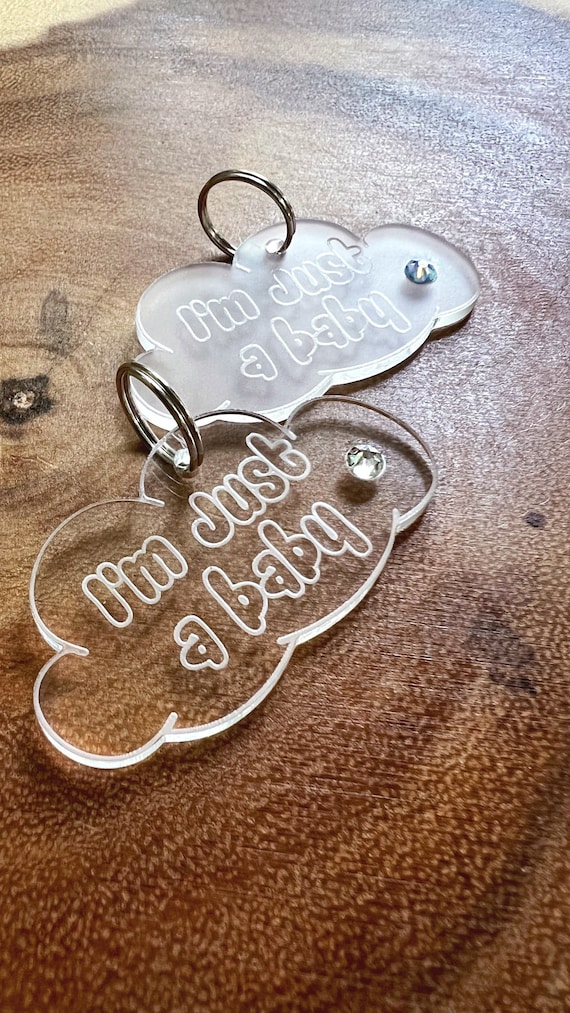 Swarovski crystal dog clearance tag