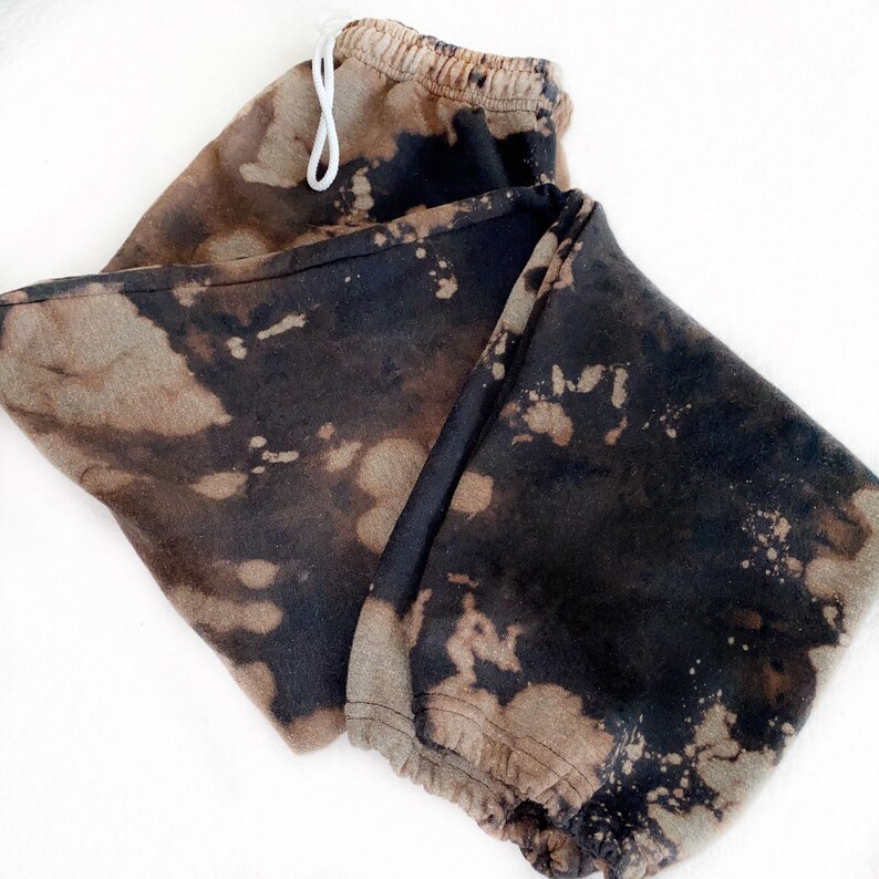 bleached sweatshirt and sweatpants
