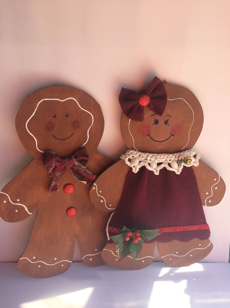 Gingerbread Holiday Decoration Gingerbread girl Christmas | Etsy