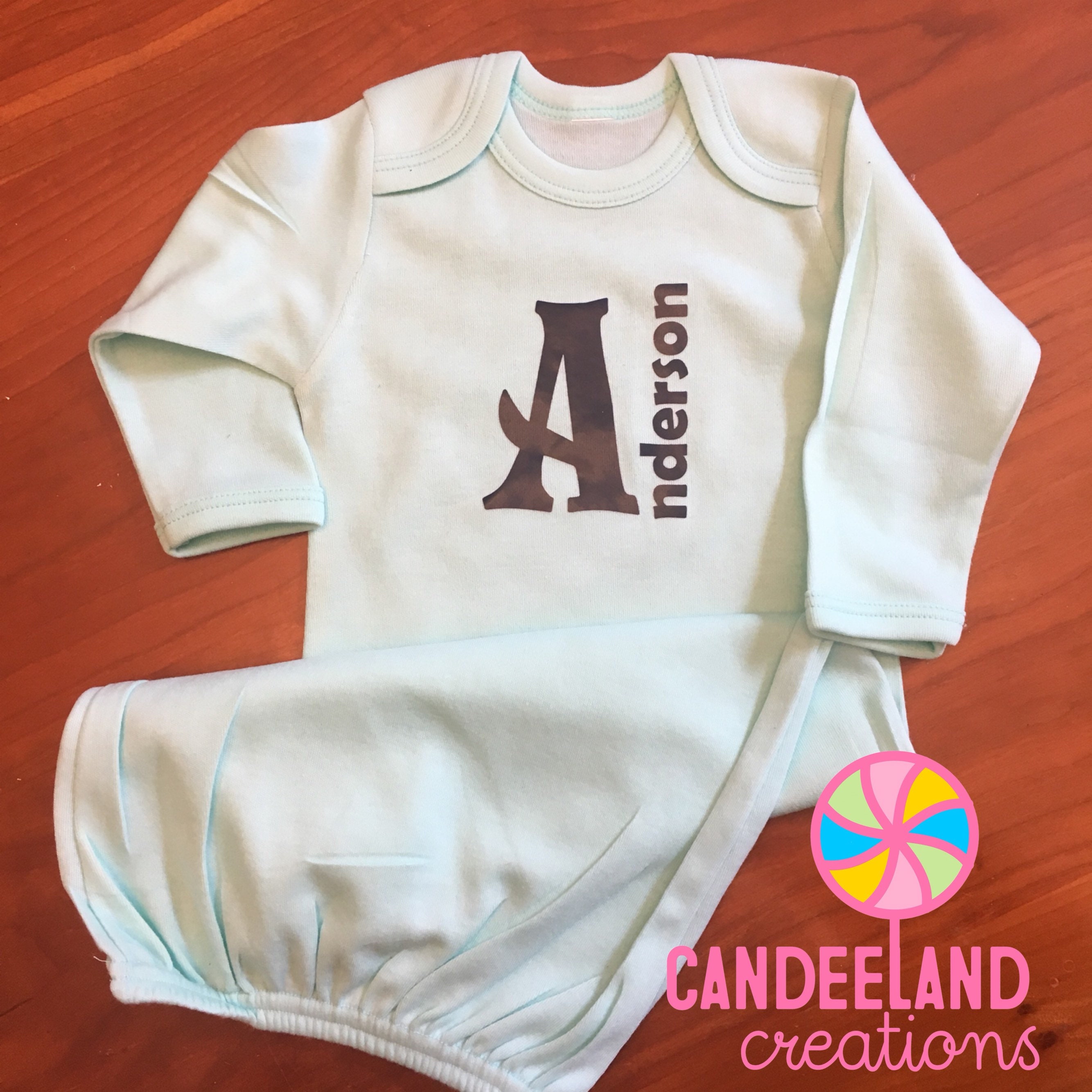 Personalized Baby Gown Boy or Girl Baby gown Baby Shower Etsy