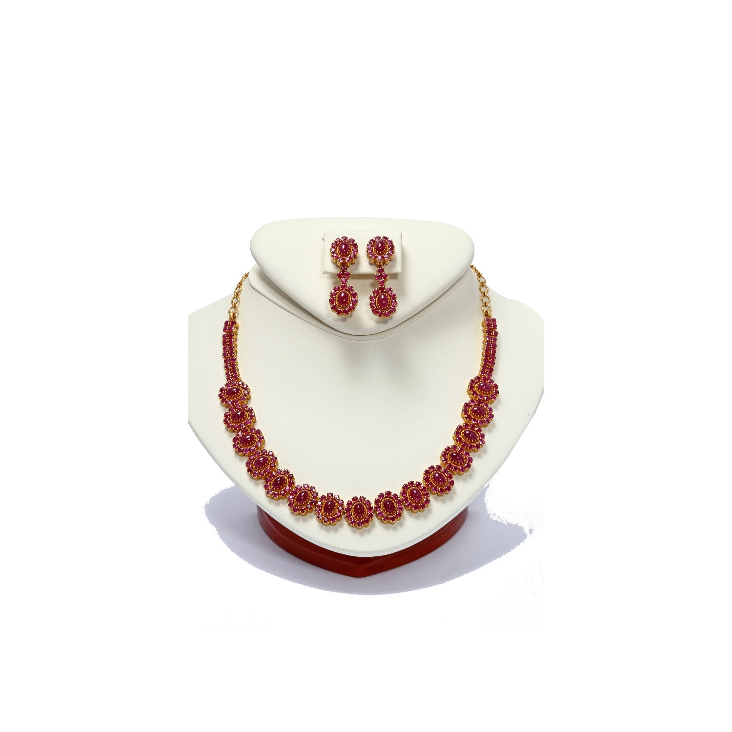 Ruby necklace 2024 22k gold