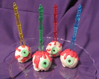 Halloween Creepy Eyeballs cake pops 24