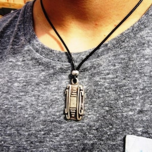 Personalized Gifts for Men – Necklace for Men Pendant Necklace Custom Handmade Jewelry Gift for Him