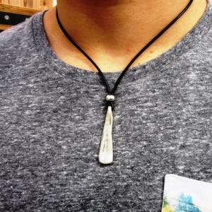 Silver Necklace for Men – Charm Necklace Custom Gift Mens Jewelry Gifts for Men Unique Handmade by Kekugi Gift for Him
