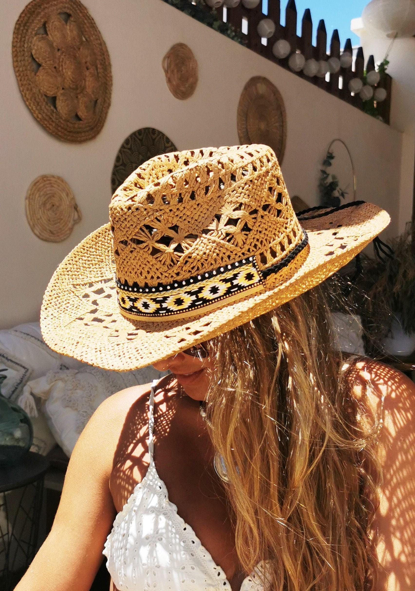 Coastal Cowgirl Custom Straw Cowboy Hat for Women • Bride  display picture 2