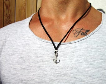 gifts for men silver pendant mens necklace