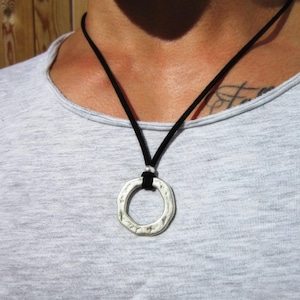 silver ring Personalized Gifts for Men – Necklace for Men Pendant Necklace Custom Handmade Jewelry Gift for Him