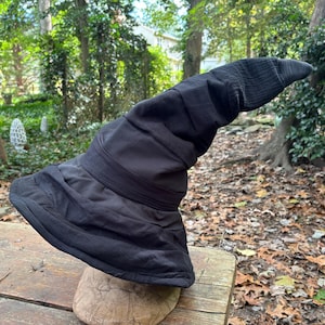 Custom black wizard hat