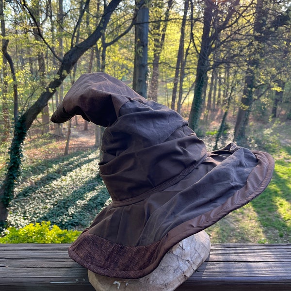 Custom Brown wizard hat