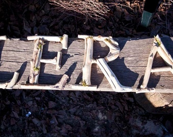 4  Driftwood Letters,Wooden Wall Letter,  Home Art, Family Name, Rustic Wall Letter