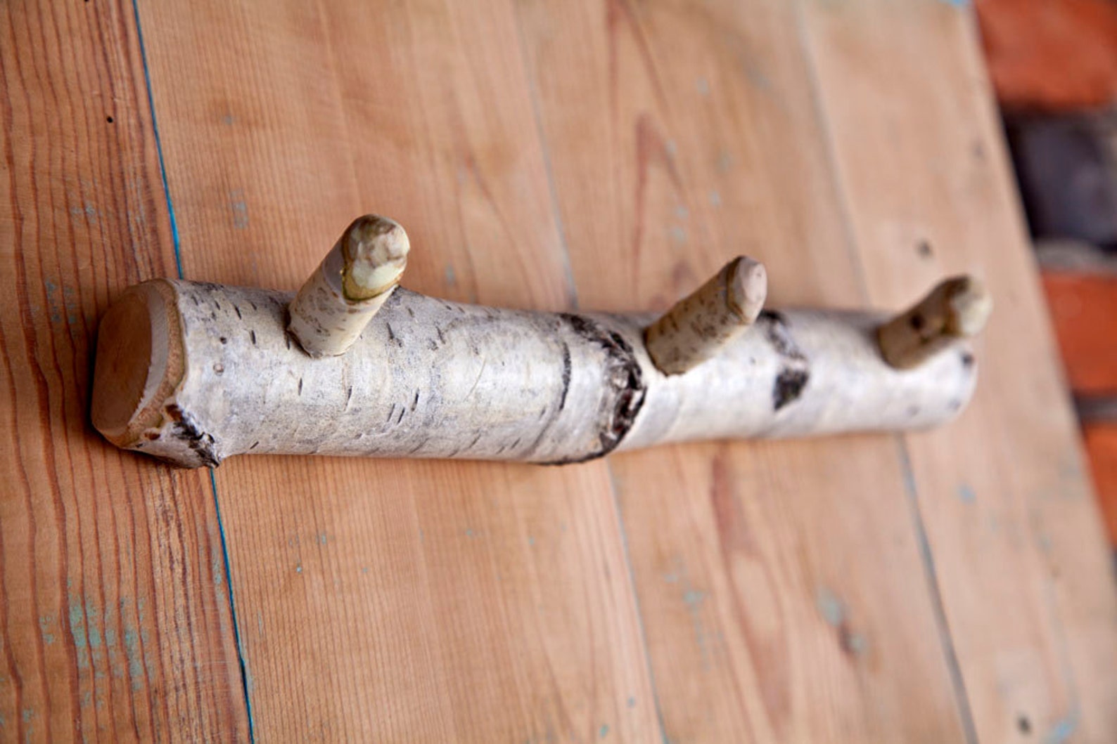 Birch Coat Rack Hanger Birch Decor Rustic Style Etsy