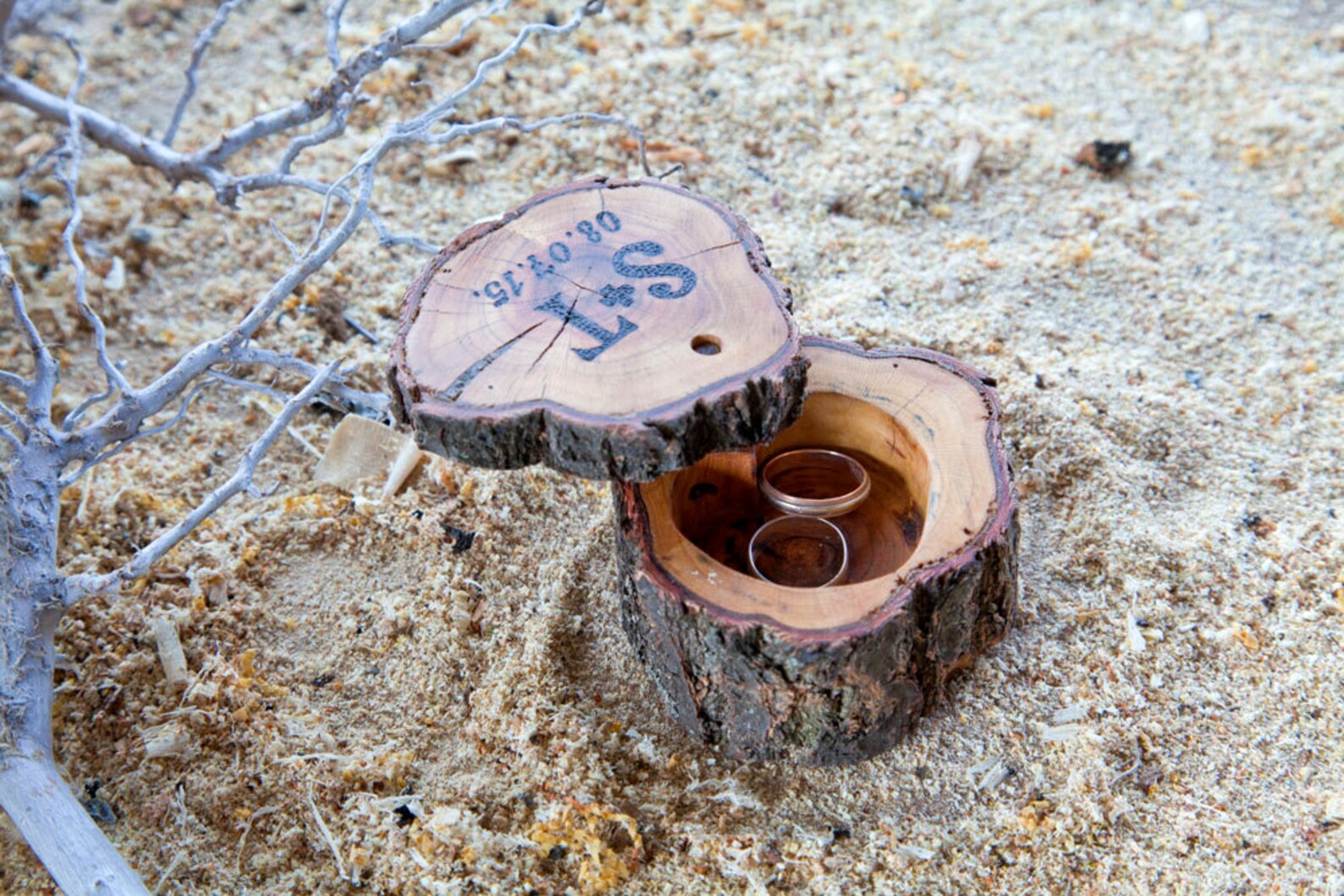 Wedding Ring Boxwood Anniversary Gifcustom Ring Etsy