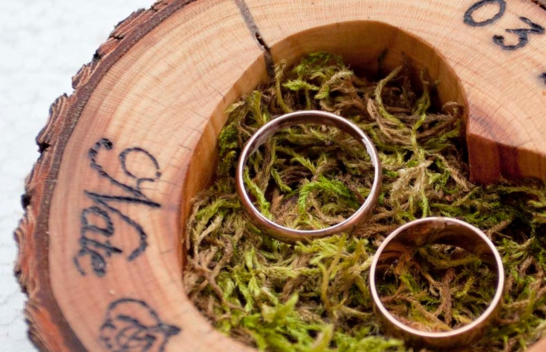 Wedding Ring Bearer Pillow/ Wedding Ring Holder/ Rustic Ring Etsy Canada