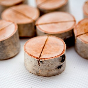 30 segnaposto in corteccia di betulla per matrimoni, decorazioni per la tavola per le feste, addio al nubilato, feste in cottage rustico shabby chic