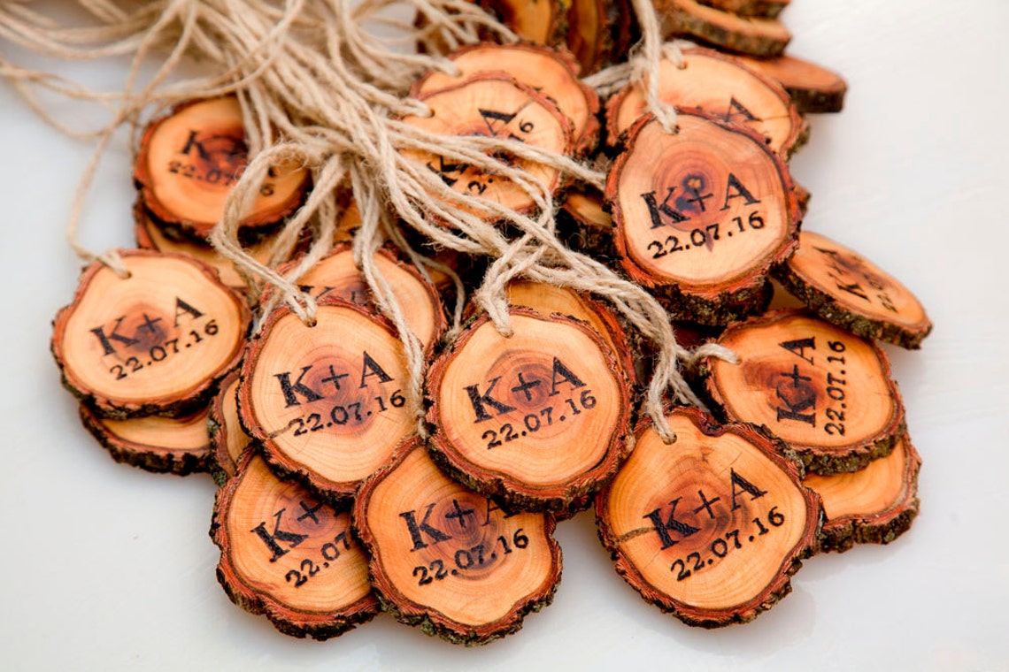 30 the Personal Tree Branch Tags Wood Slices Tree Slices Etsy