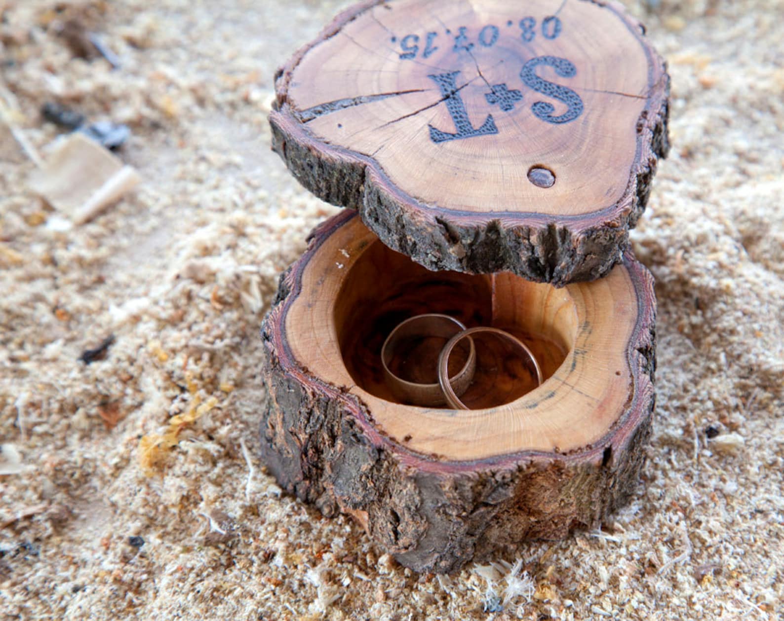 Wedding Ring Boxwood Anniversary Gifcustom Ring Etsy