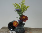 Ikebana Vase - Bud Vase - Blue Glaze - Free Shipping- Vase - Ikebana Container - Bud Vase -