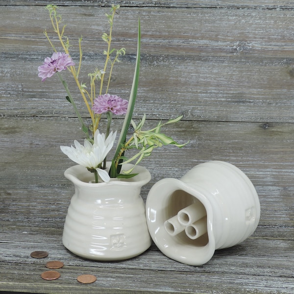 White Pottery Vase Etsy